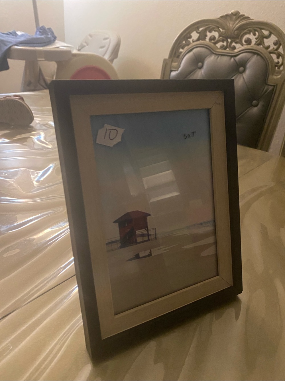 Classic Two-Tone Photo Frame in Brown and Silver - Home Accents